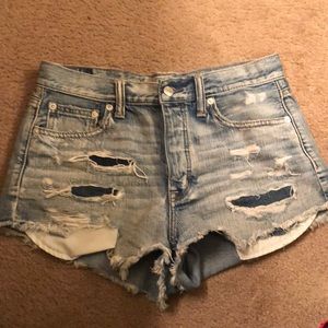 American Eagle button up cut-offs